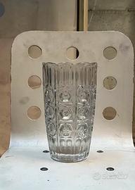 vaso in vetro trasparente artiglianale