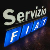 Insegna XXL Luminosa FIAT SERVIZIO 300cm Anni 80 