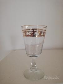 bicchieri da vino vintage anni 70