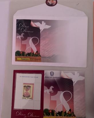 Francobollo 18 anni Rosa Poste Italiane 2006