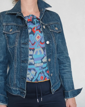 Giacca denim Helmut Lang Archive vintage IT 40