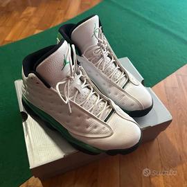jordan 13 bianche e verdi