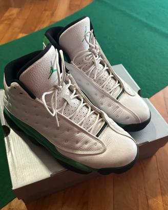 jordan 13 bianche e verdi
