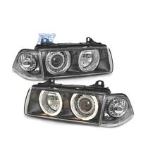 FARI BMW E36 COUPE CABRIO ANGEL EYES FONDO NERO