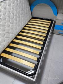 letto singolo con materasso 