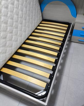 letto singolo con materasso 