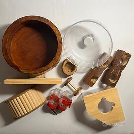 Set di accessori per gabbia criceti, e roditori