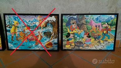 QUADRI PUZZLE CARTONI DISNEY
