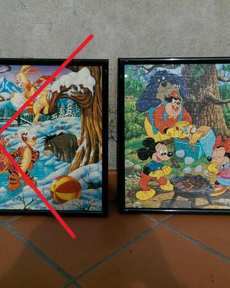 QUADRI PUZZLE CARTONI DISNEY