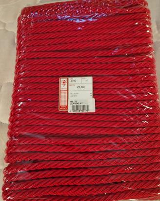 CORDONE per TENDE, 25m, ROSSO, Spessore 10mm