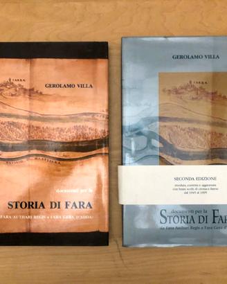 Coppia libri "Storia di Fara" (Gerolamo Villa)