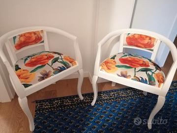 poltroncine rivestite e rimodernate