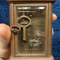 Antica Pendoletta Orologio Da Carrozza Cappuccina 