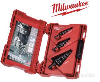 Set 3 punte Milwaukee a gradino 4-35mm