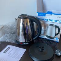 Bollitore elettrico 2 litri 1500W acciaio nuovo