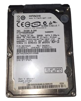 HDD da 500GB Hitachi da 2,5" SATA 3.0 da 5400rpm
