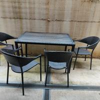 tavolo e sedie giardino 