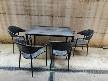 tavolo e sedie giardino 