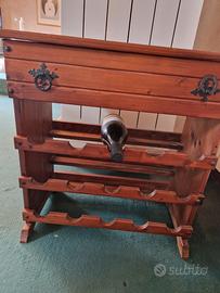 Cantinetta Portabottiglie Vintage Larice marrone