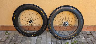 Ruote carbonio 80 mm Mavic