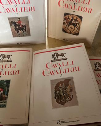 Cavalli e cavalieri, enciclopedia 5 volumi complet