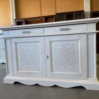 Credenza in legno nuova bianca