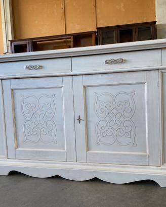 Credenza in legno nuova bianca