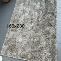 Tappeto peloso grigio 160×230