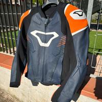 Giacca pelle traforata macna