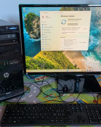 HP pro WIN11 3.2Ghz SSD + HDD 12RAM + 27 pollici