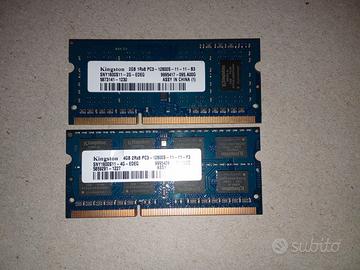 RAM ddr3 per notebook