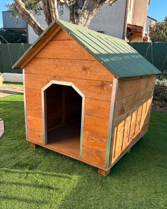 Cuccia per cane/gatto da esterno in legno S M L XL