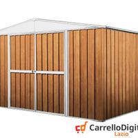 Box in Acciaio da giardino 360x345cm fin legno