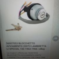 Blocchetto accensione lambretta con batteria 