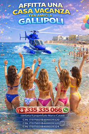 Ok gruppi 17-22 anni 3 case vacanza a gallipoli