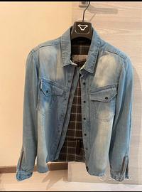 Giubbotto moto jeans con protezioni - taglia 48
