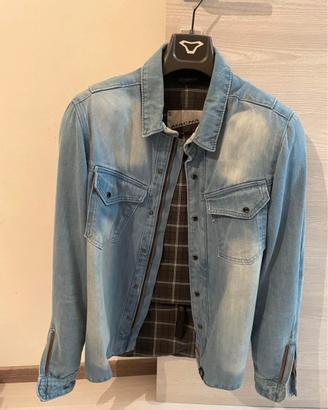 Giubbotto moto jeans con protezioni - taglia 48