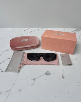 Miu Miu SMU 11W Glimpse - Occhiali da sole neri 