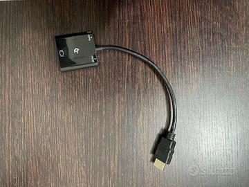 HDMI a VGA Converter Cavo Adattatore con 3.5 mm