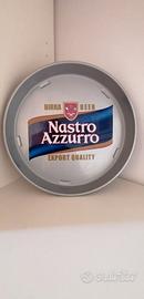 vassoio metallico birra Peroni Nastro Azzurro 2002