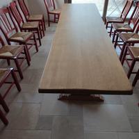tavolo legno massello taverna rustico