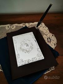 Agenda Telefonica Rubrica Argento 925 17x21 Cm