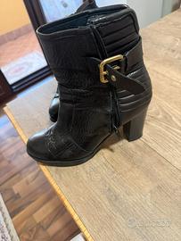 Tronchetto tutto pelle nero, numero 39