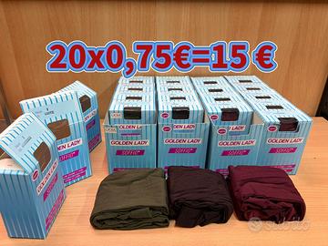 maxi lotto 20 paia collant golden lady soffio