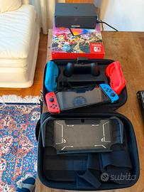Nintendo Switch Oled + Mario Kart 8 DeLuxe + Acces