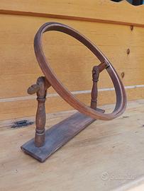 telaio da ricamo vintage legno