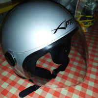 Casco jet grigio taglia s