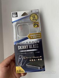 Cover iPhone 15 Pro Skinny Glass Argento - Vetro 1