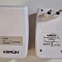 Kraun Powerline Kit 2 Mini Adattatori 200Mbps