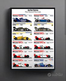 Poster ayrton senna